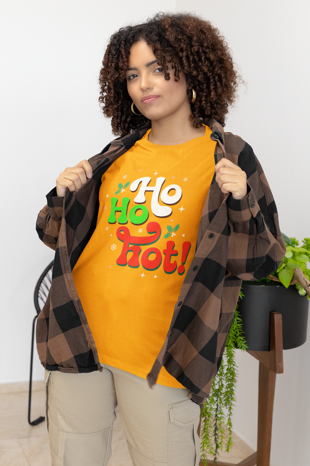 Ho Ho Hot! Christmas Graphic Tee — Funny Holiday T-Shirt