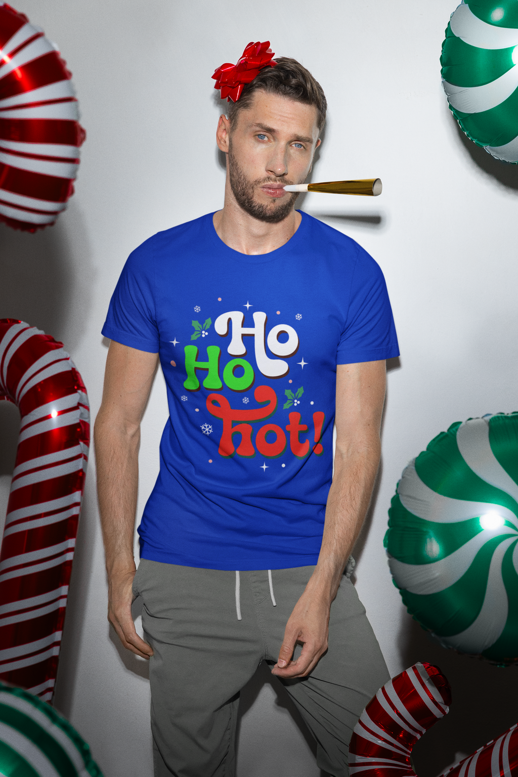 Ho Ho Hot! Christmas Graphic Tee — Funny Holiday T-Shirt