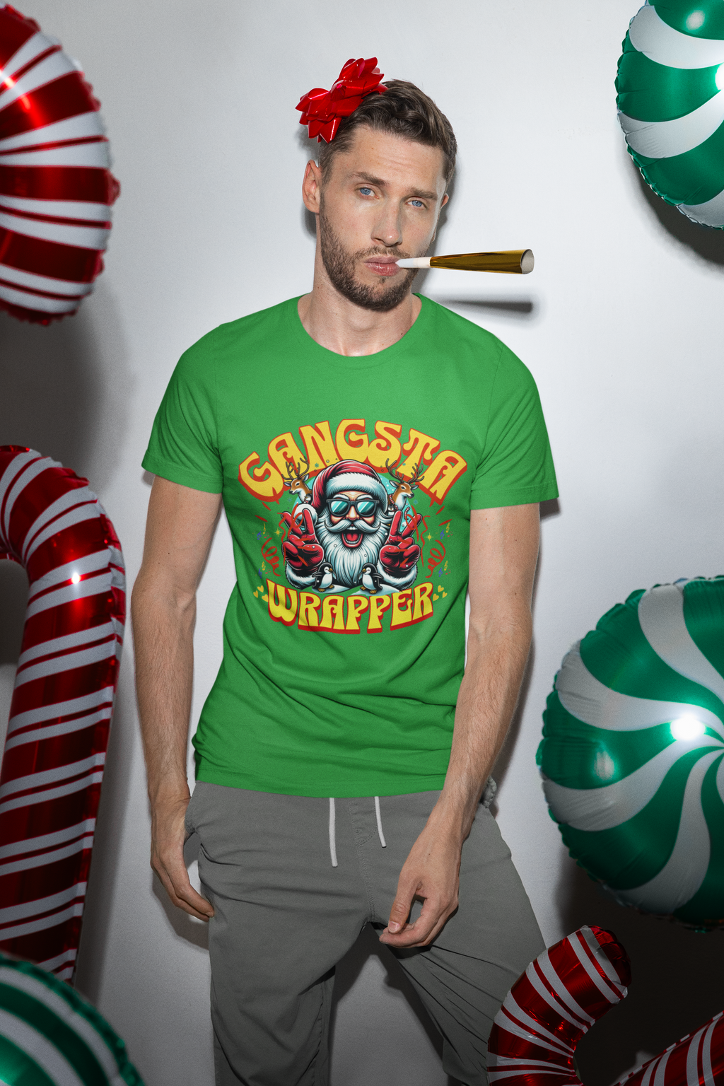 Gangsta Wrapper Tee for Holiday Cheer