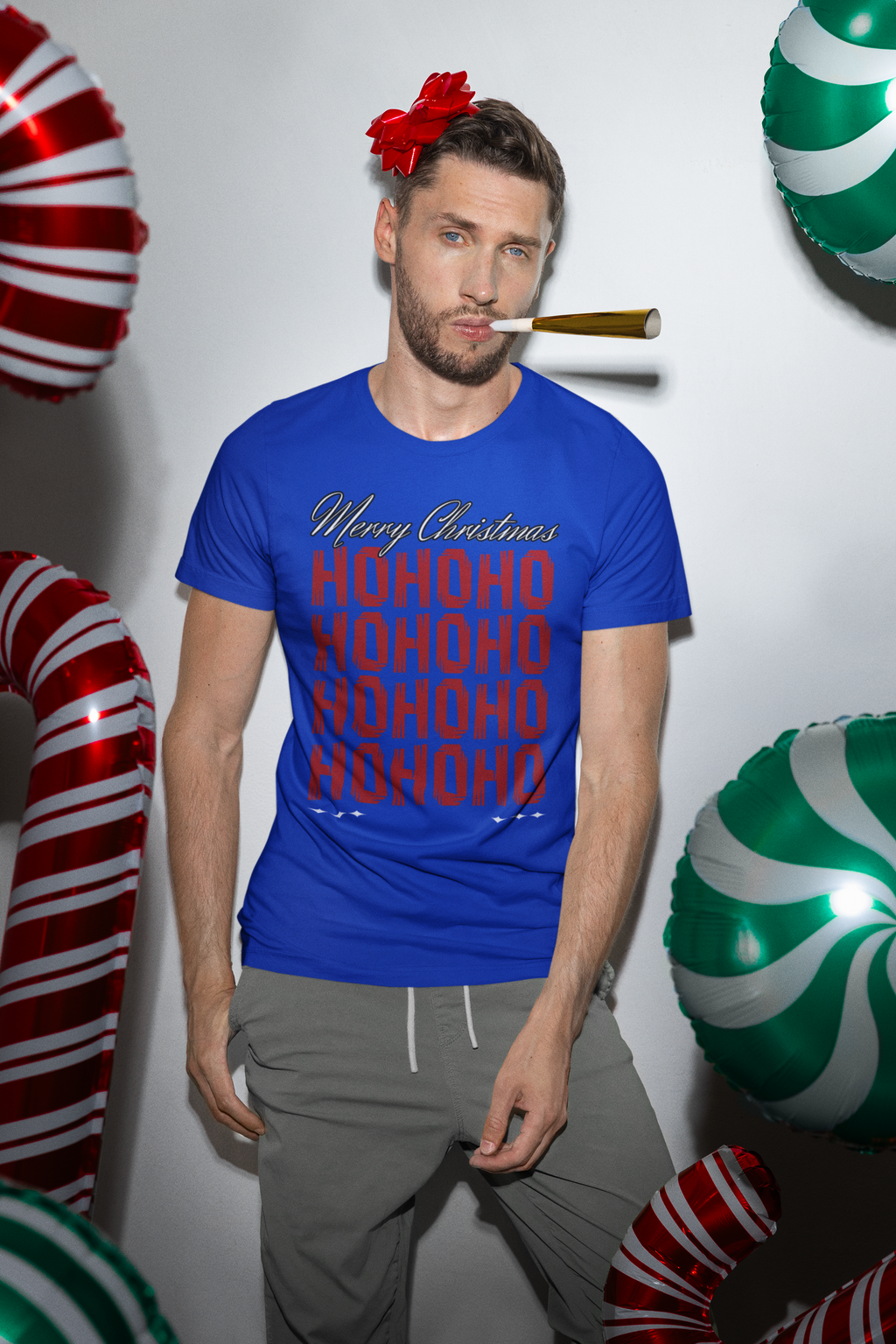 Merry Christmas 'HO HO HO' Holiday Tee