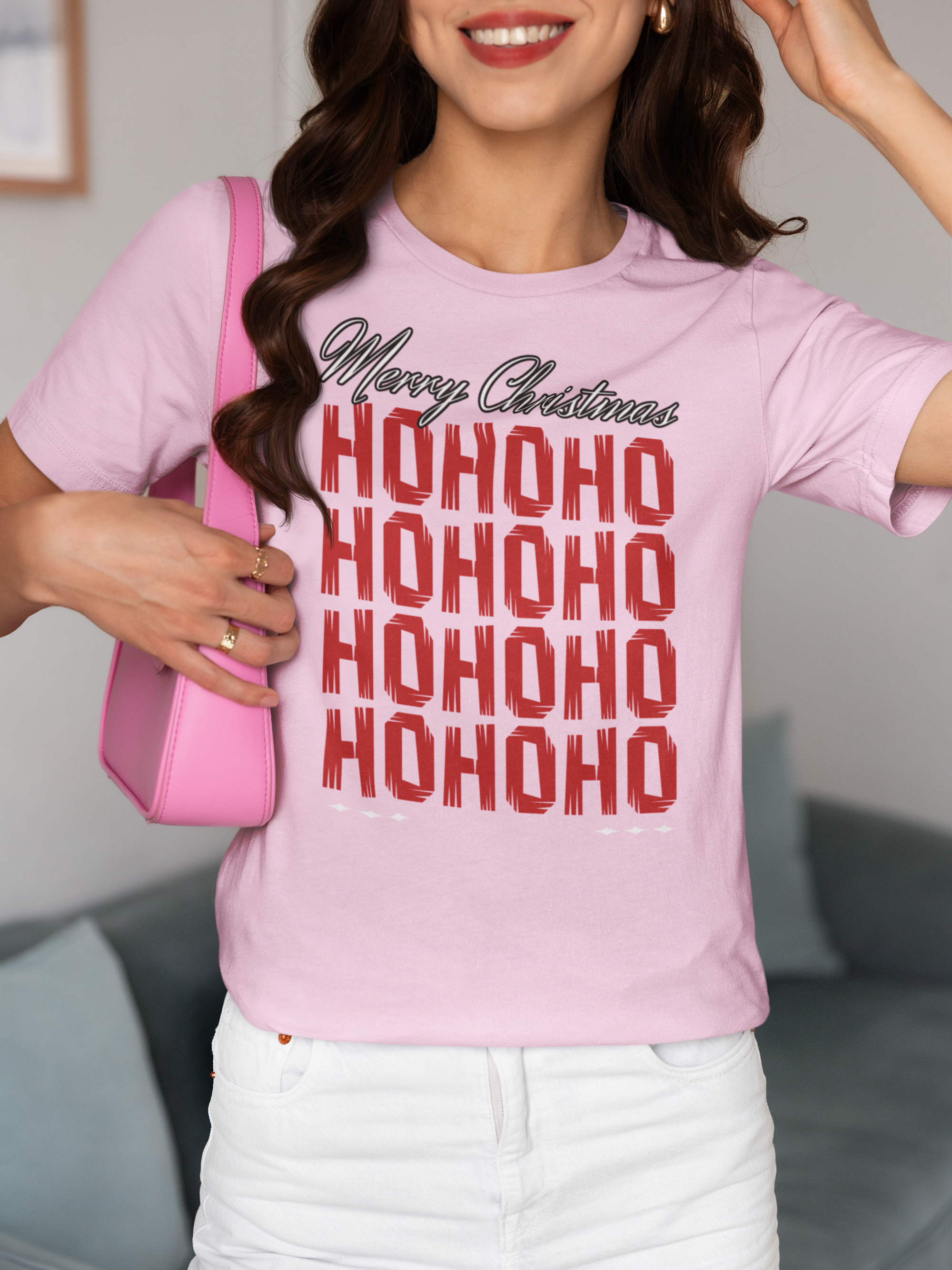 Merry Christmas 'HO HO HO' Holiday Tee