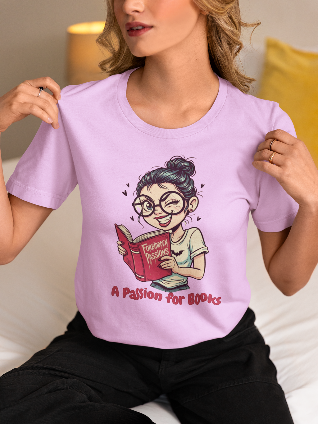 Book Lover's Unisex Tee - "A Passion for Books"