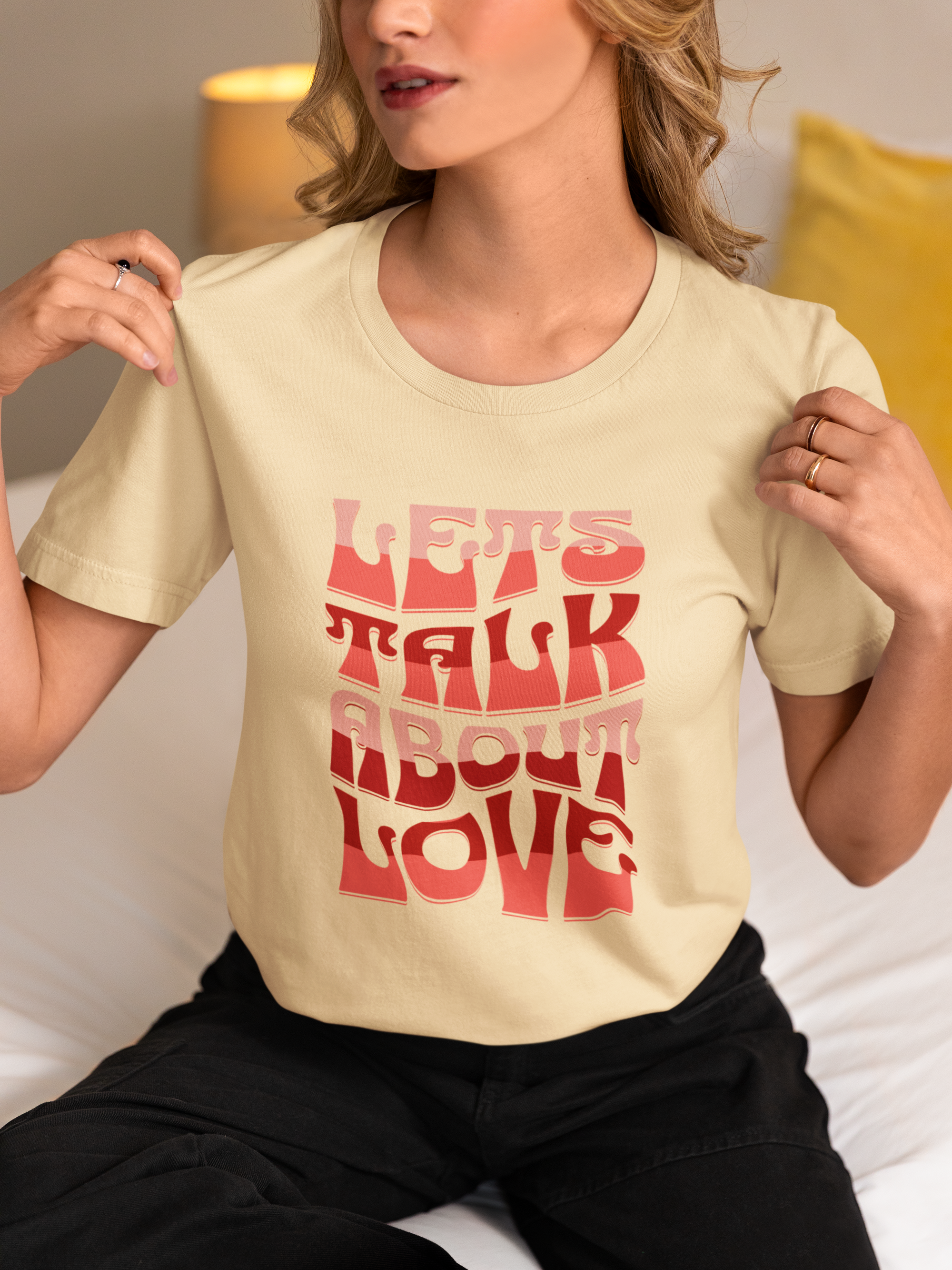 Unisex Love Message Tee - Let's Talk About Love
