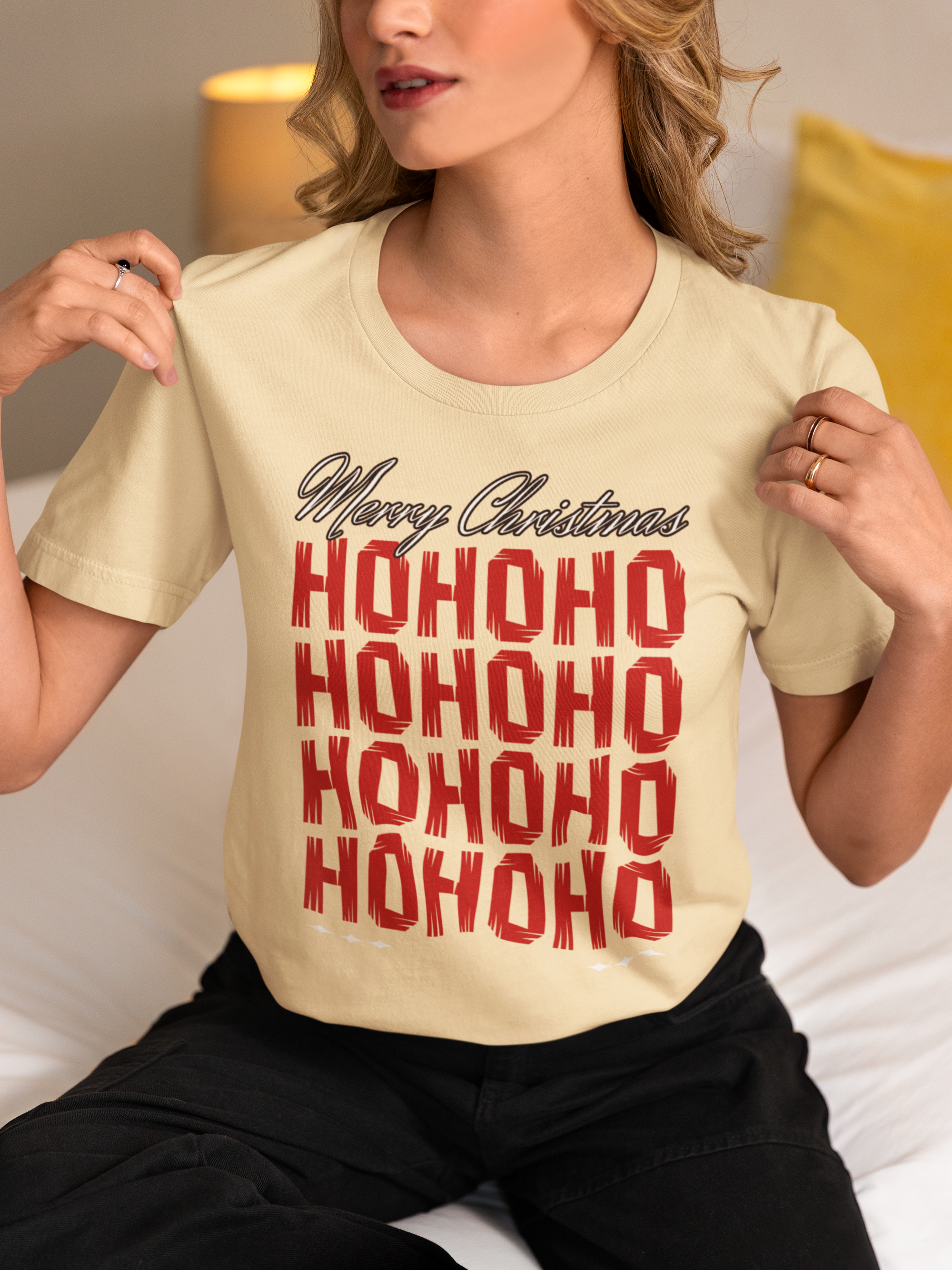 Merry Christmas 'HO HO HO' Holiday Tee