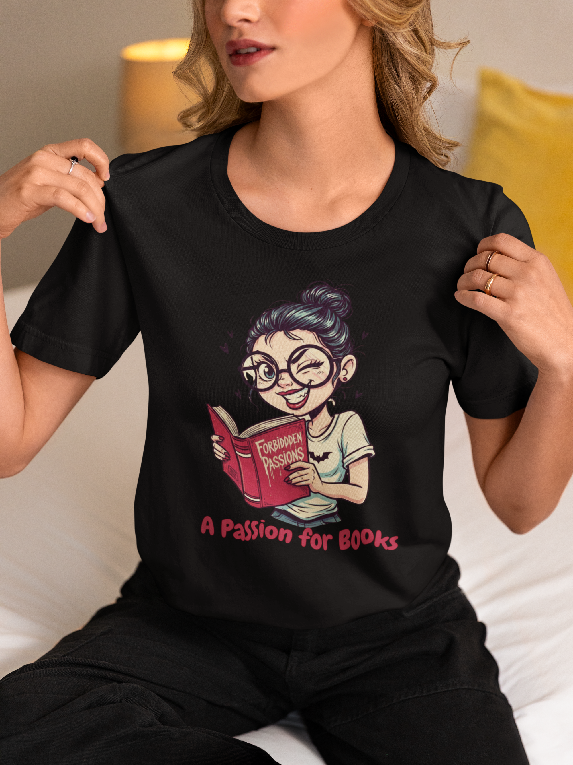 Book Lover's Unisex Tee - "A Passion for Books"
