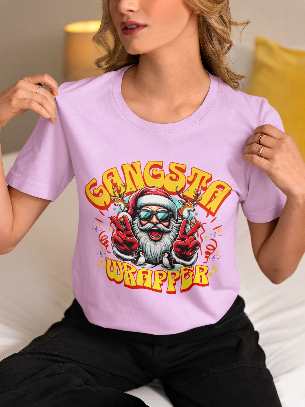 Gangsta Wrapper Tee for Holiday Cheer