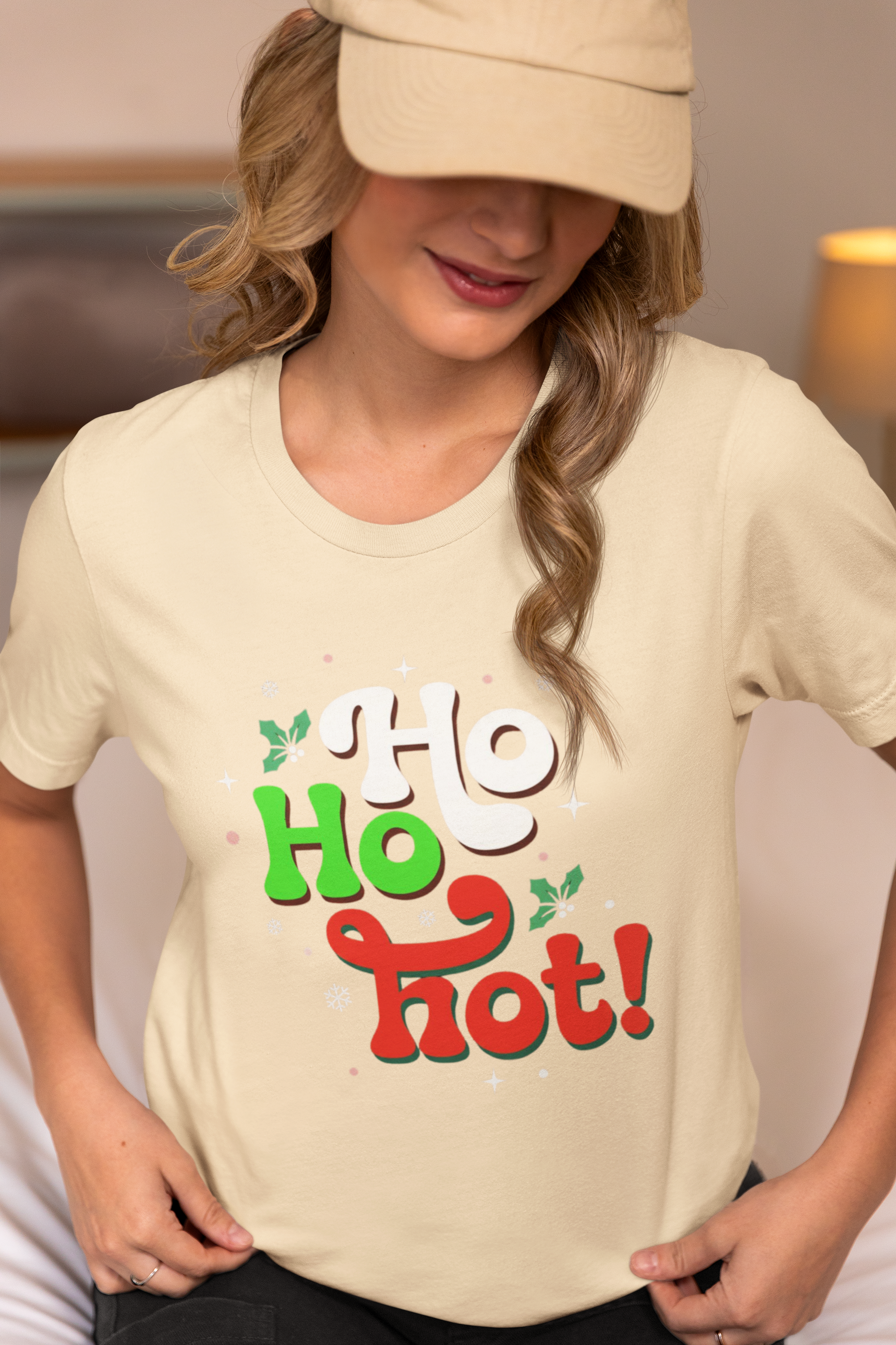 Ho Ho Hot! Christmas Graphic Tee — Funny Holiday T-Shirt