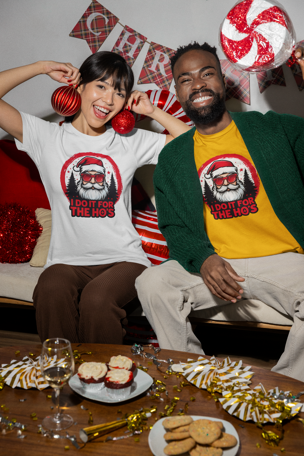 Santa I Do It For The Ho's Tee