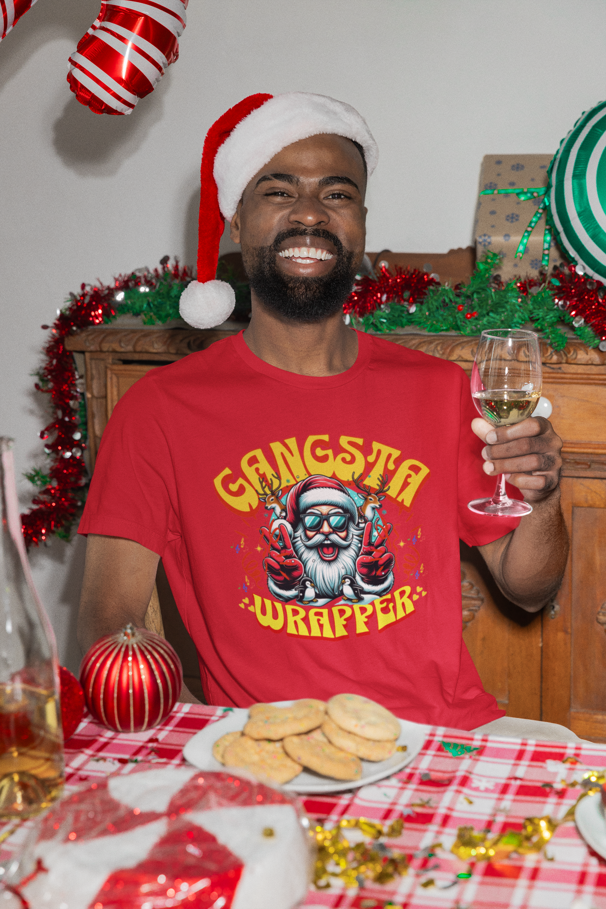Gangsta Wrapper Tee for Holiday Cheer