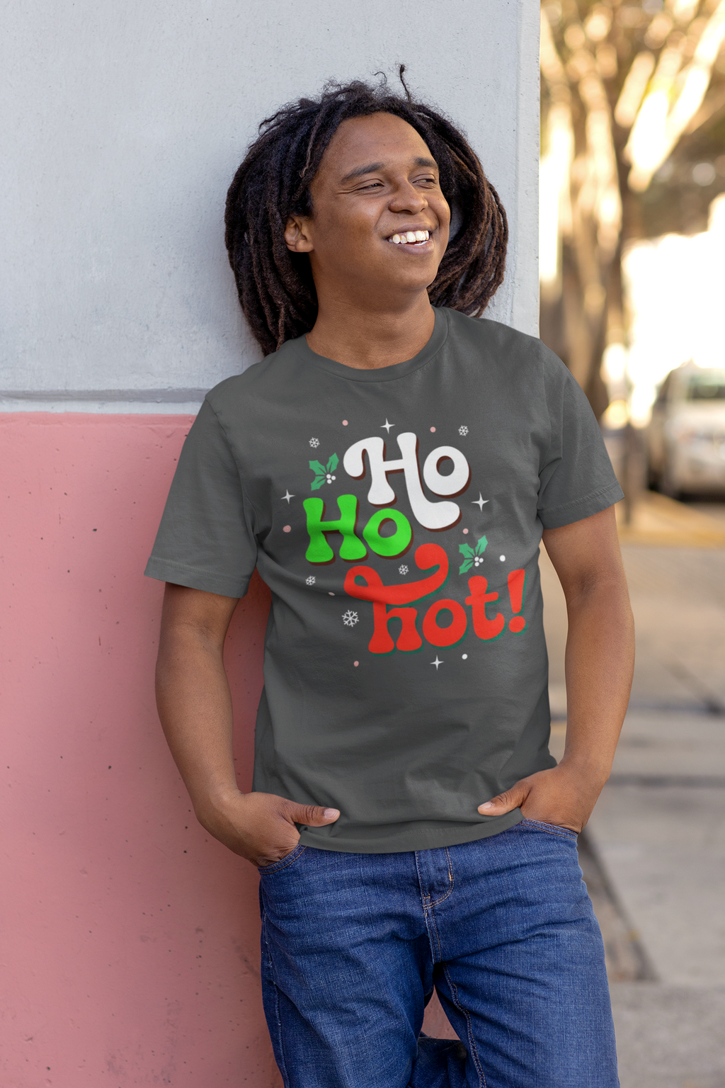 Ho Ho Hot! Christmas Graphic Tee — Funny Holiday T-Shirt