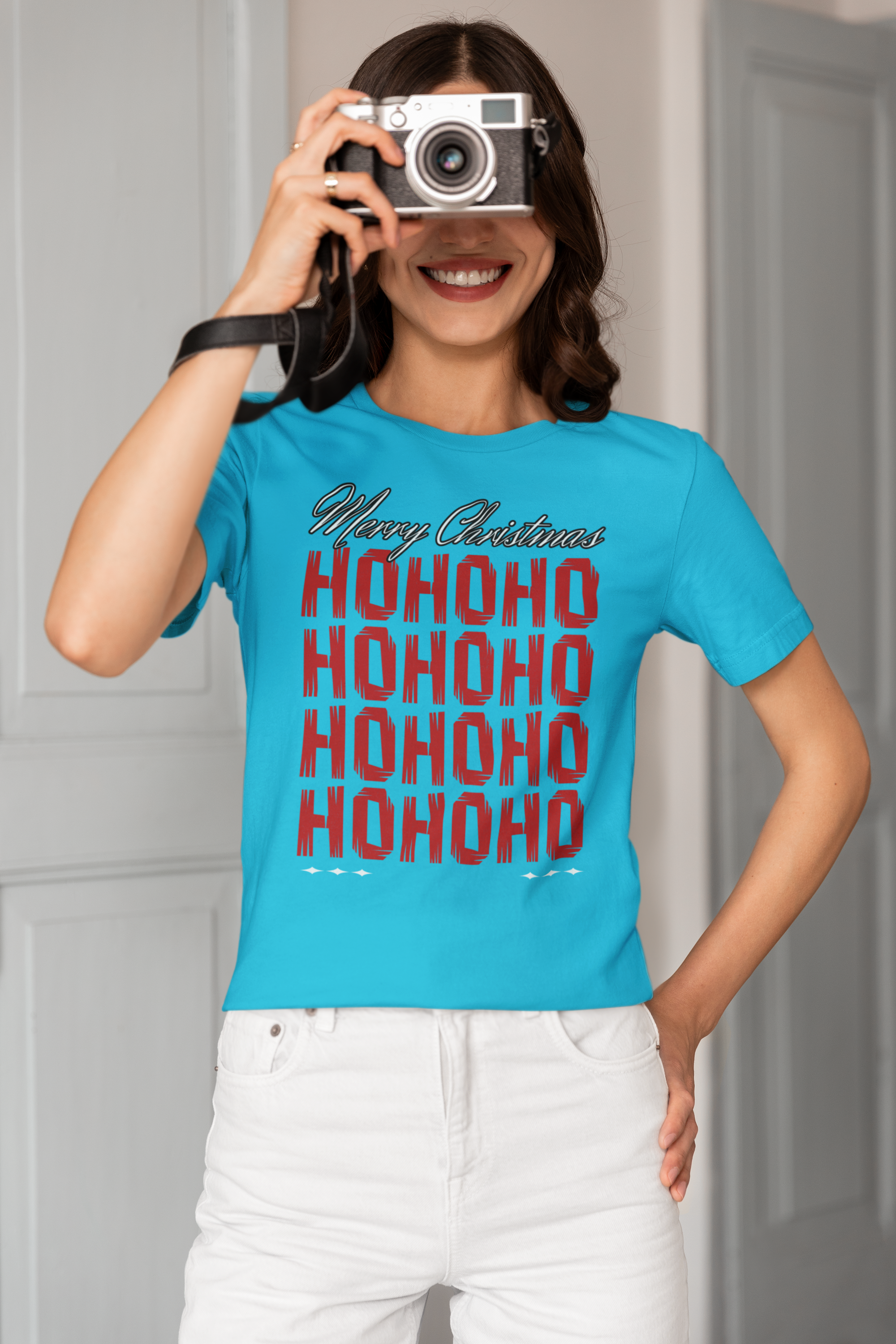 Merry Christmas 'HO HO HO' Holiday Tee