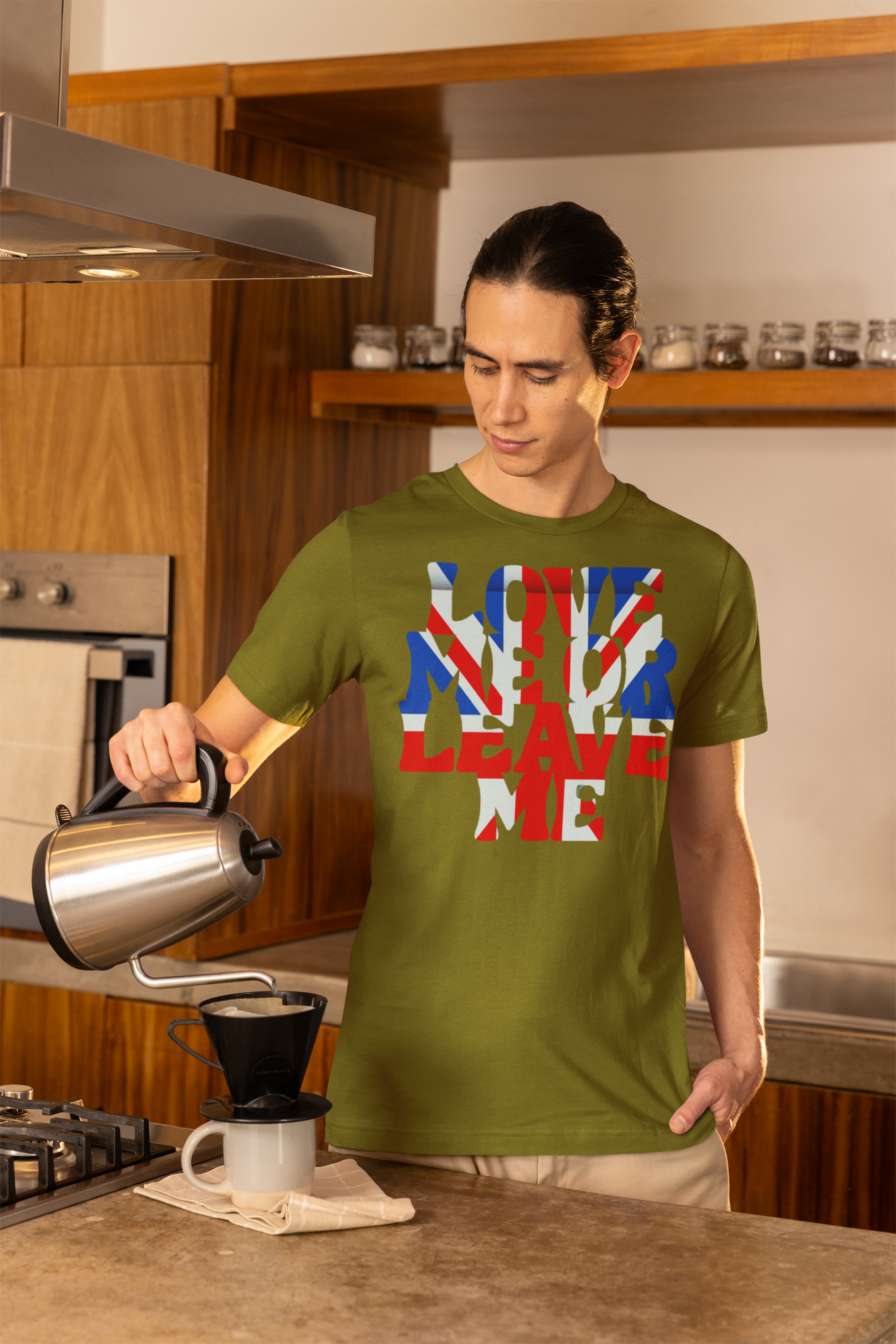 Union Jack Love Me or Leave Me Unisex Tee | Casual Graphic T-Shirt, Gift for Friends, Summer Wear, Festival Outfit, Statement Tee