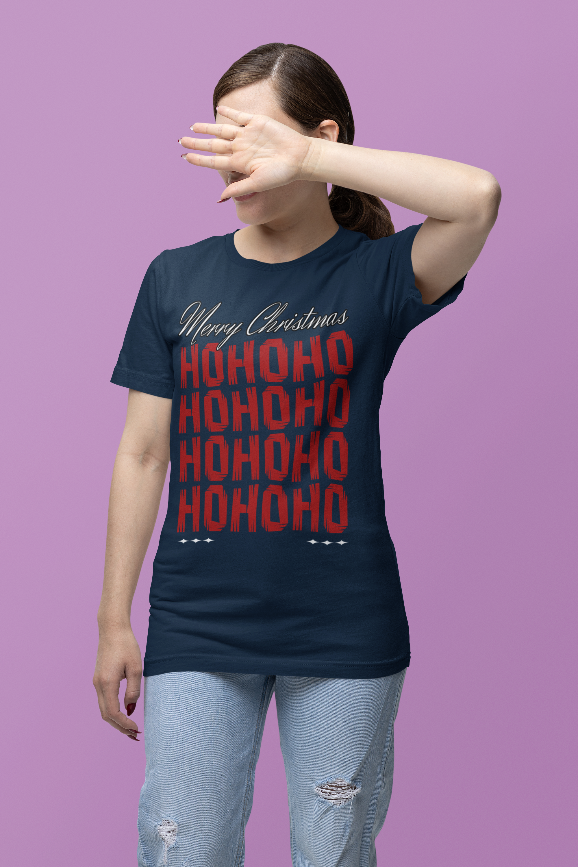 Merry Christmas 'HO HO HO' Holiday Tee
