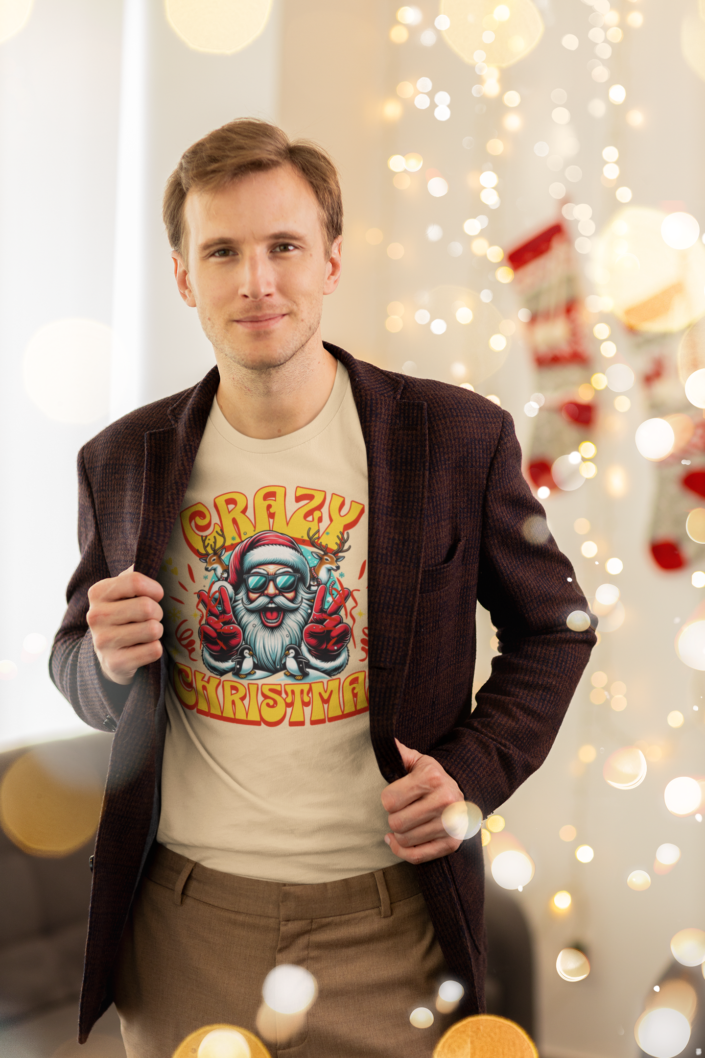 Crazy Christmas Unisex Tee
