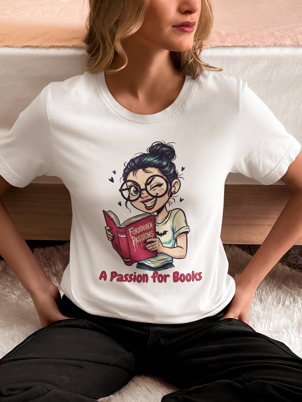 Book Lover's Unisex Tee - "A Passion for Books"