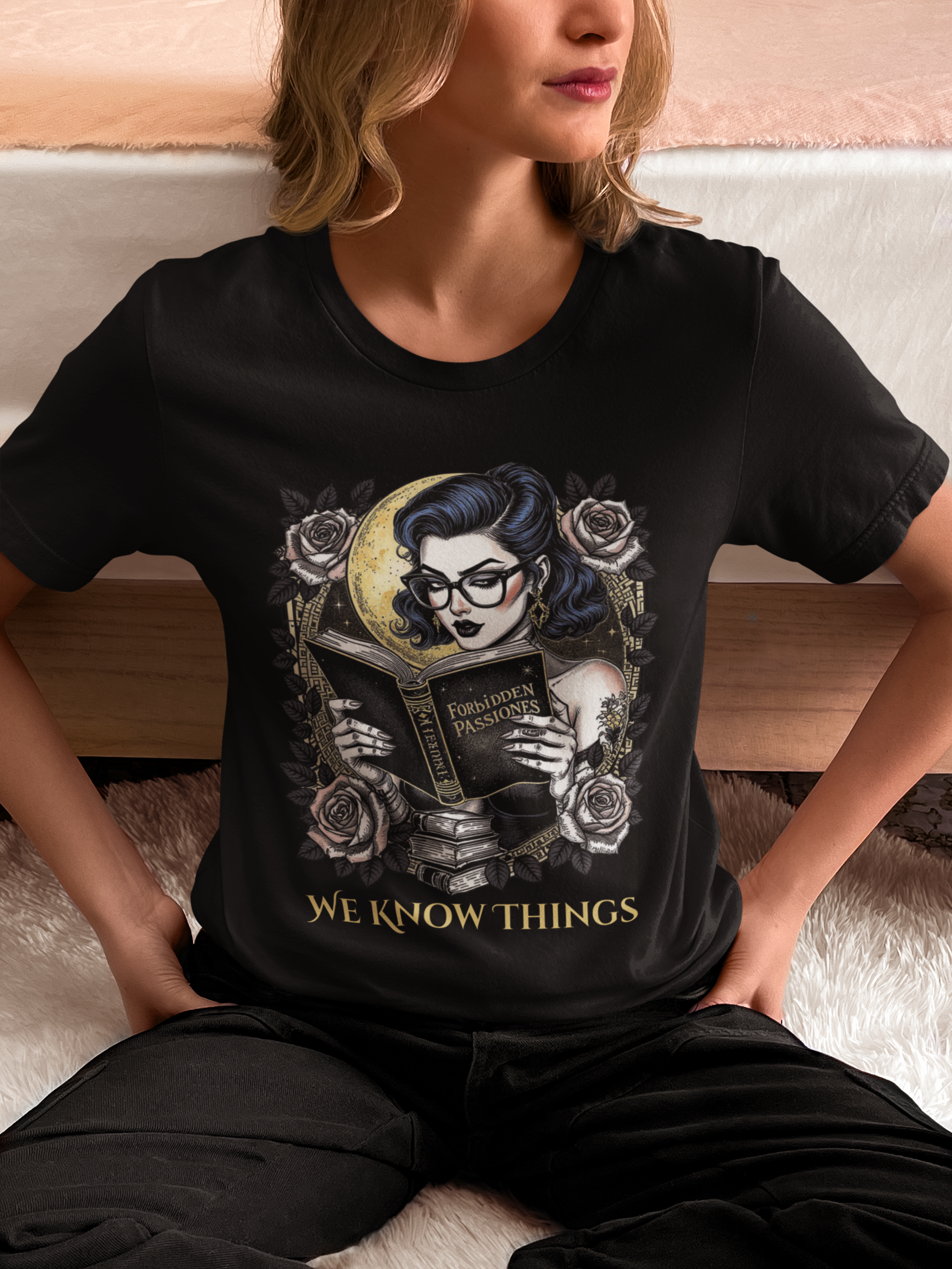 Book Lover's Unisex Tee - 'We Know Things' Graphic Shirt