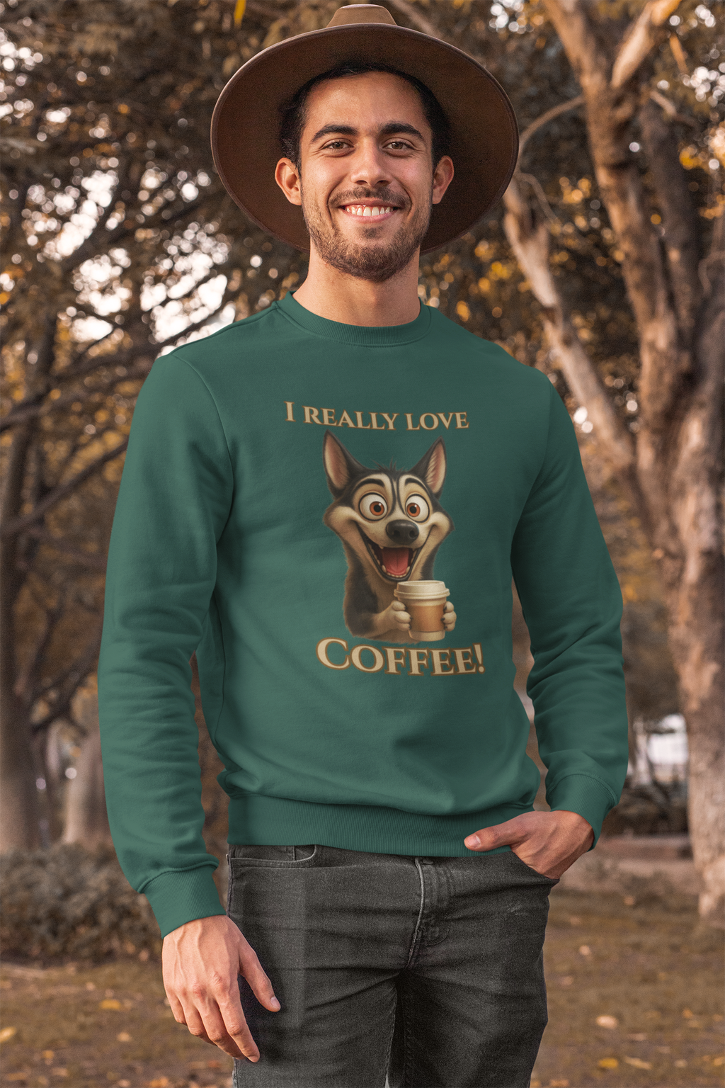 Funny Dog Coffee Sweatshirt