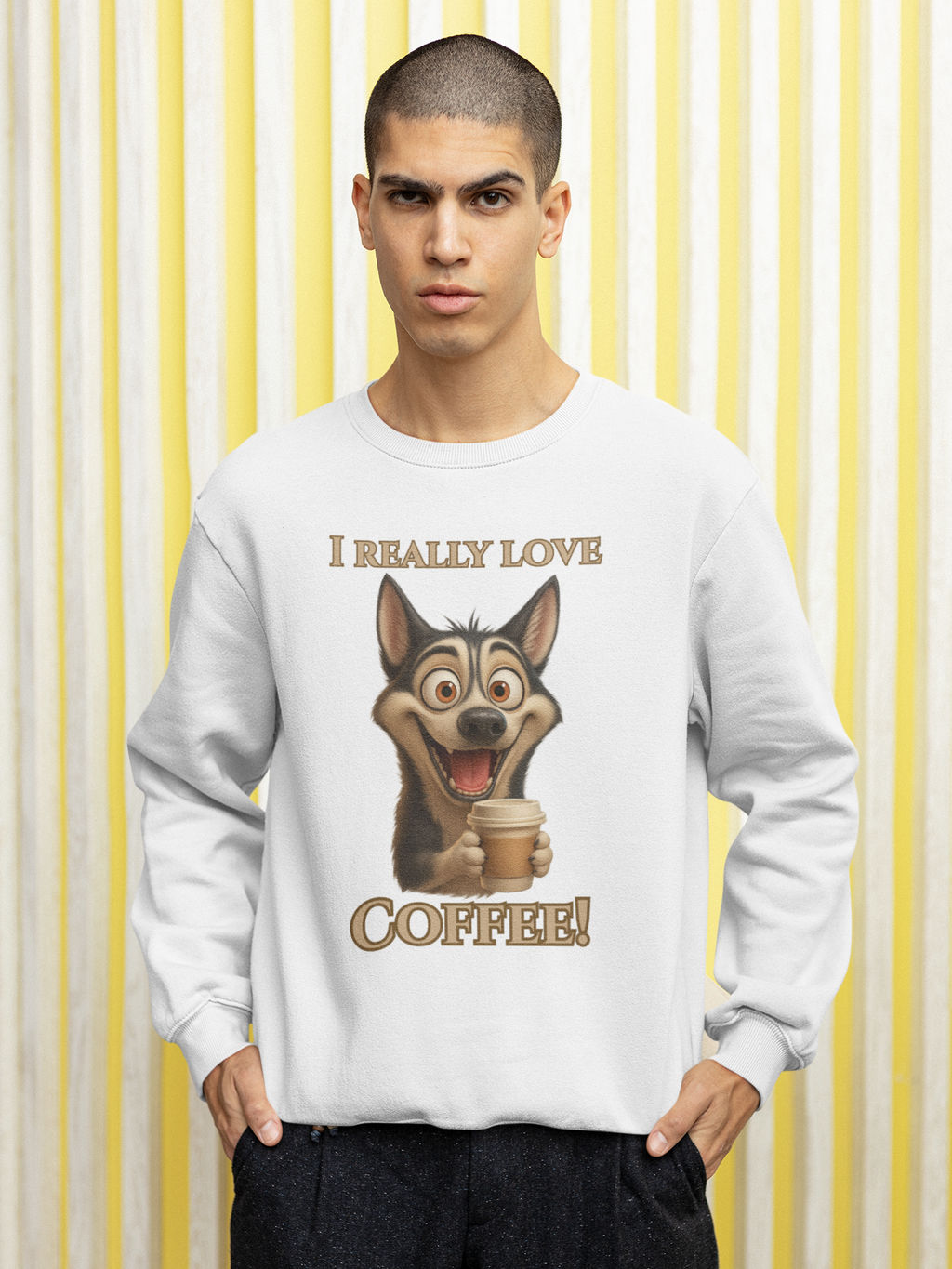 Funny Dog Coffee Sweatshirt