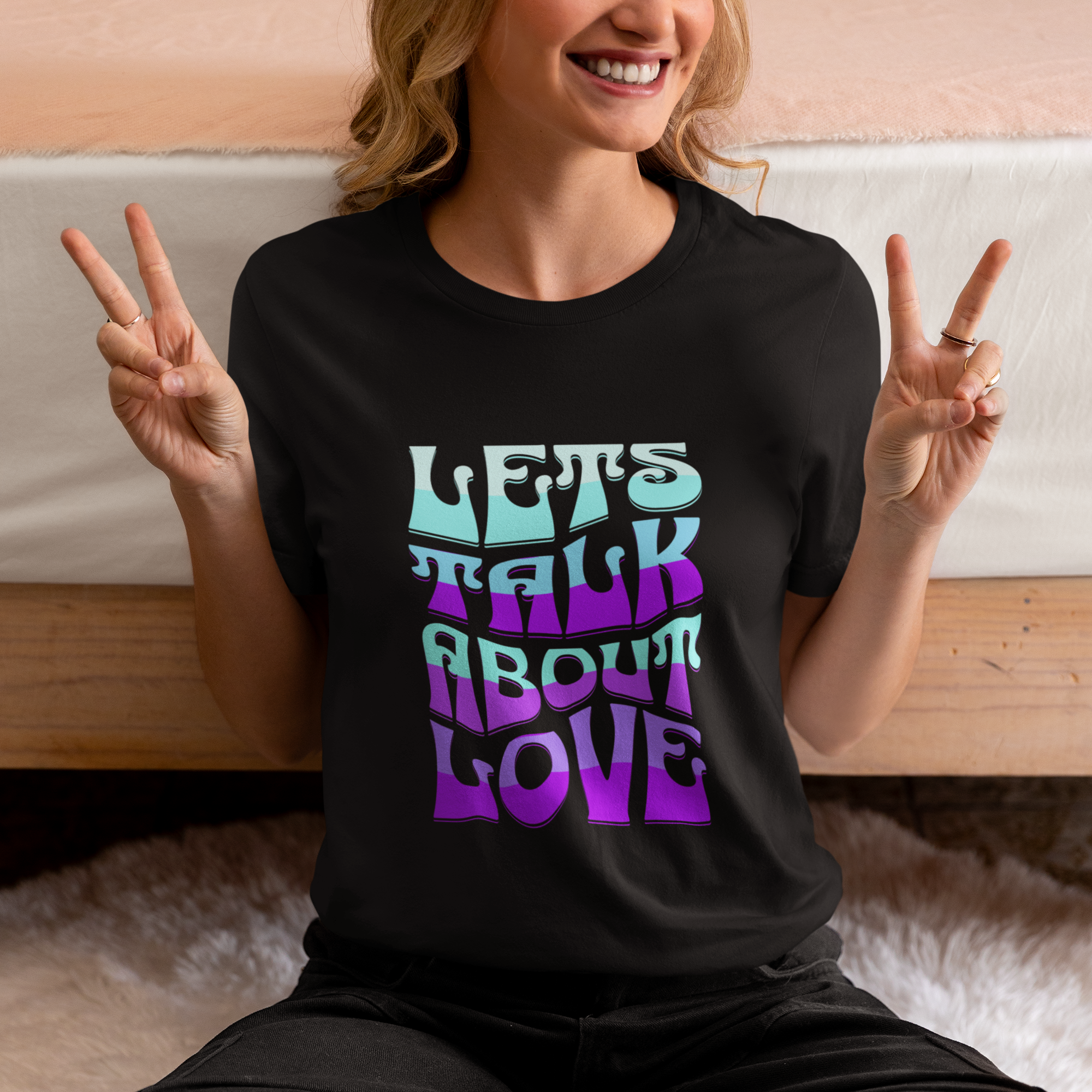 Let's Talk About Love Tee - Unisex Jersey Short Sleeve Shirt