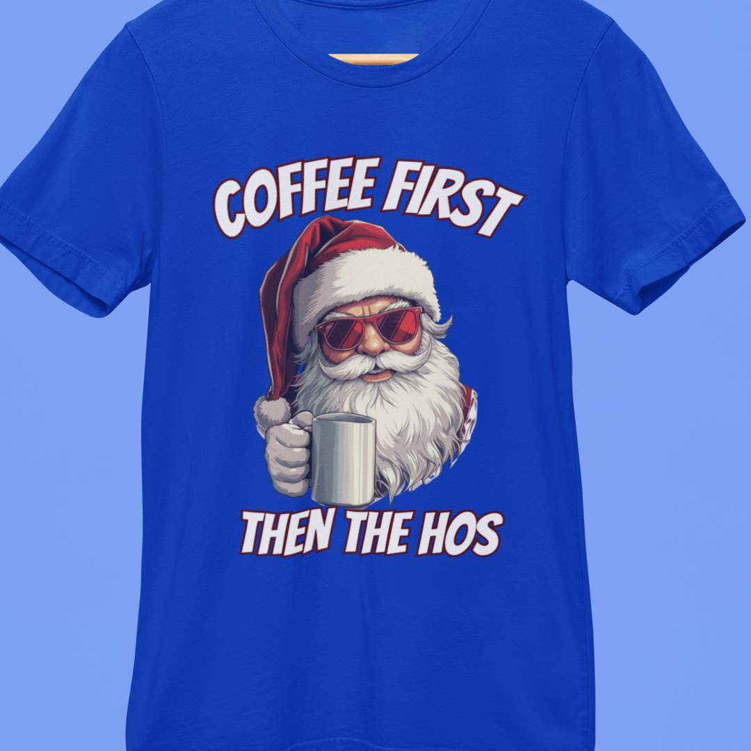 Festive Santa Coffee Tee