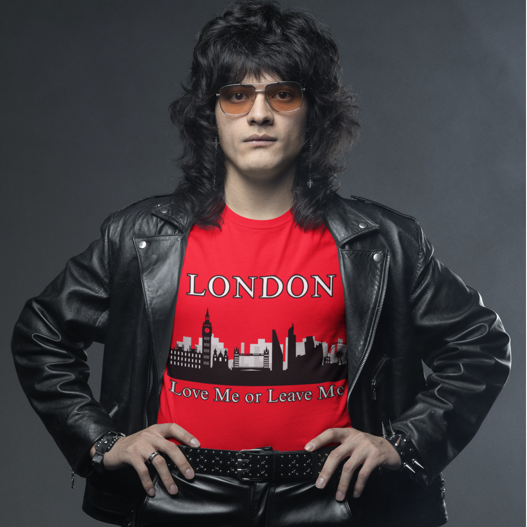 London Skyline Graphic Tee, Love Me or Leave Me Shirt, Travel Shirt, Unisex T-Shirt, Gift for London Lovers, Casual Wear