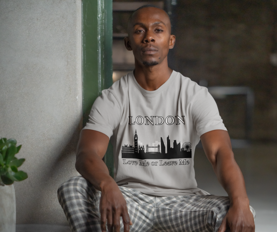 London Skyline Graphic Tee, Love Me or Leave Me Shirt, Travel Shirt, Unisex T-Shirt, Gift for London Lovers, Casual Wear