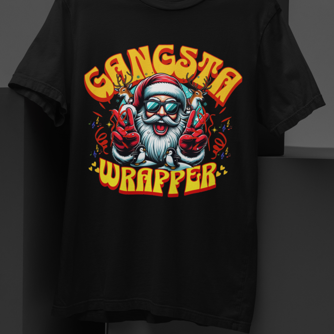 Gangsta Wrapper Tee for Holiday Cheer