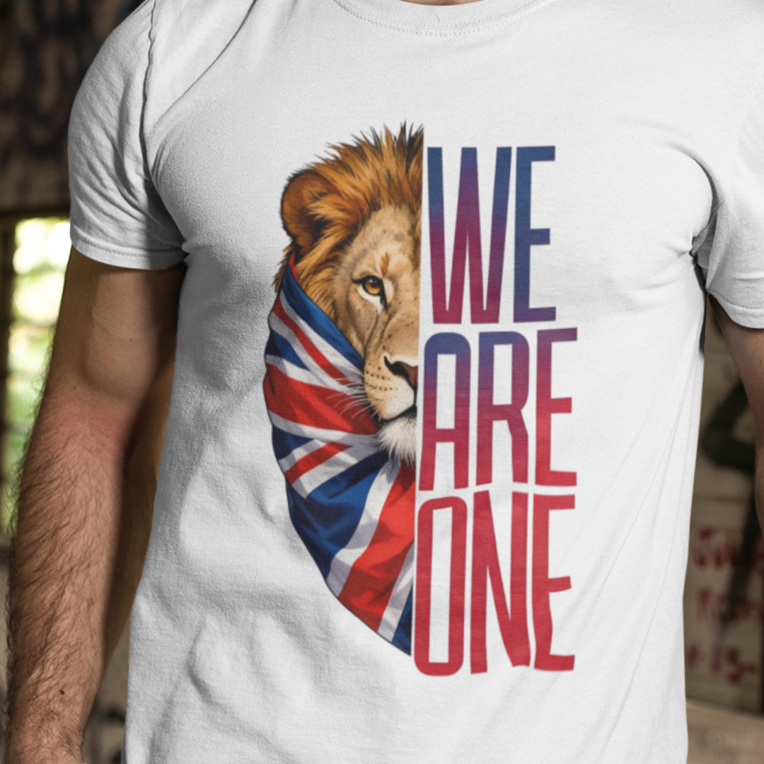 Unity Lion Graphic Tee, Unisex Cotton T-Shirt, Great for Team Spirit, Unity Celebrations, Casual Wear, Gifts for Friends