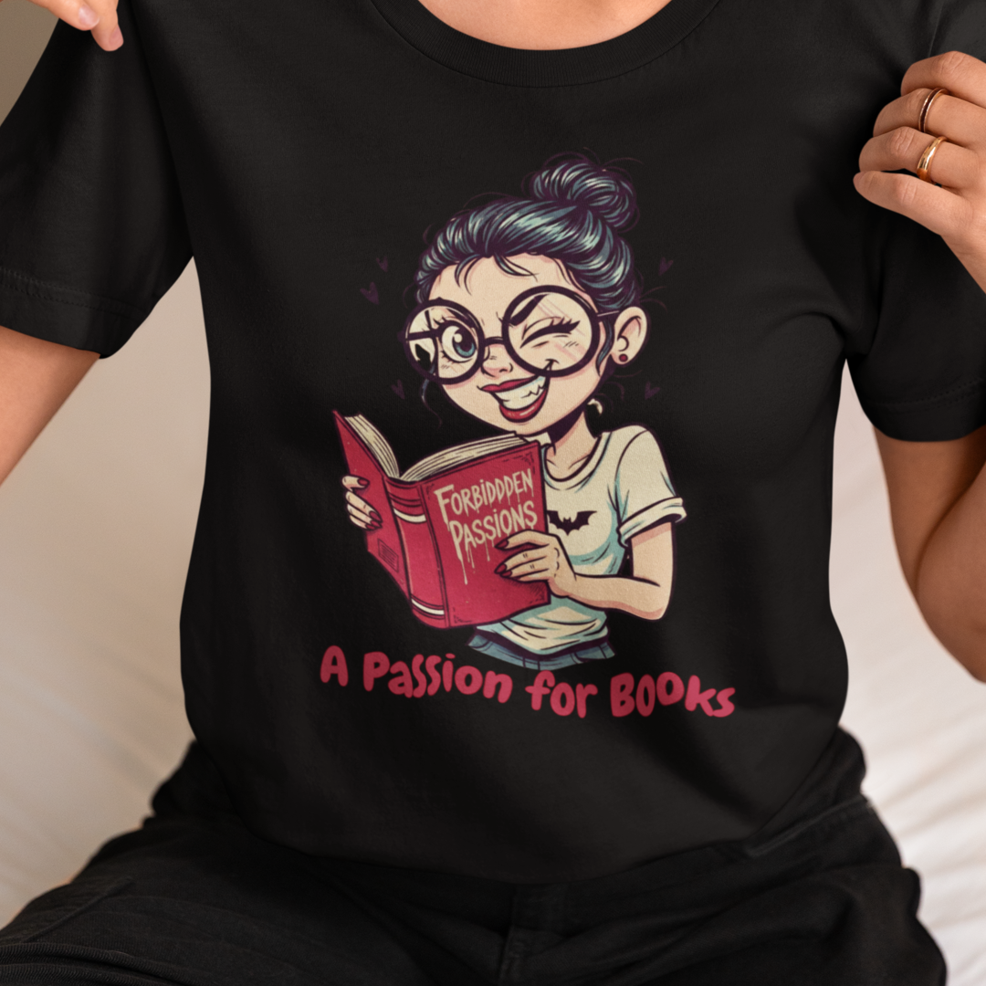 Book Lover's Unisex Tee - "A Passion for Books"