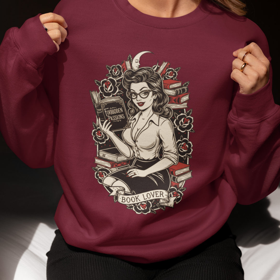 Book Lover Crewneck Sweatshirt - Cozy Literary Apparel