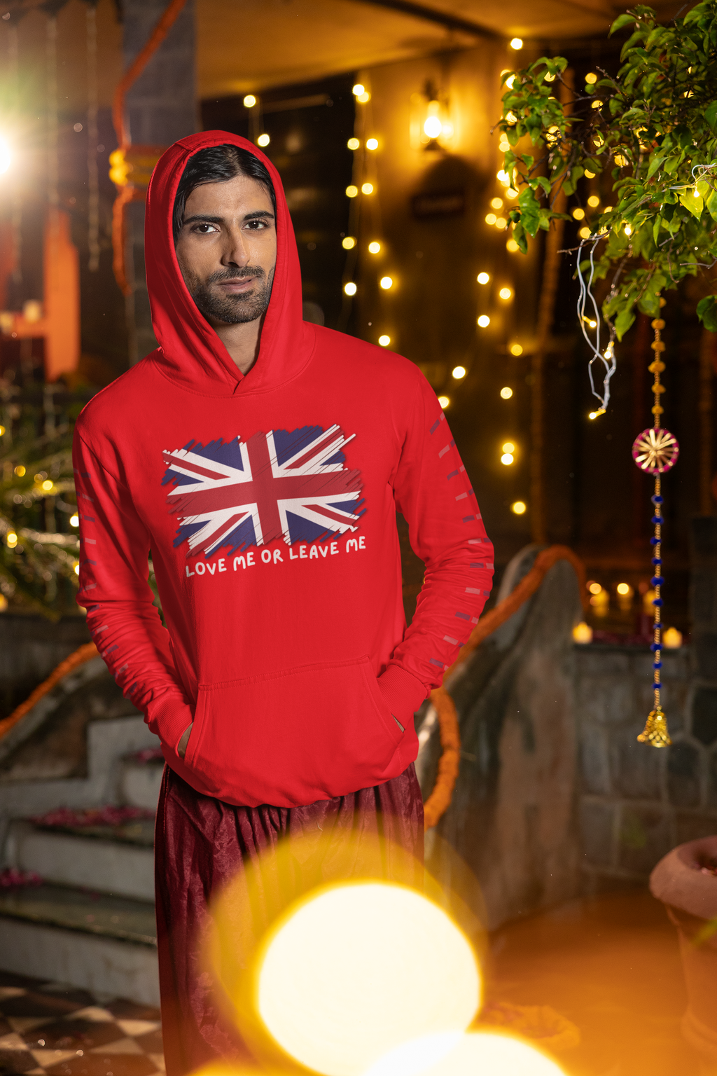 Union Jack Graphic Hoodie, British Pride Sweatshirt, Unisex College Apparel, Casual Everyday Wear, Great for Gifts