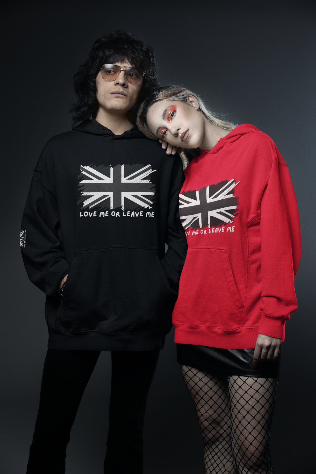 Unisex College Hoodie with British Flag Design, Casual Wear, Gifts for Students, College Life Essentials, Hooded Sweatshirt, [...]