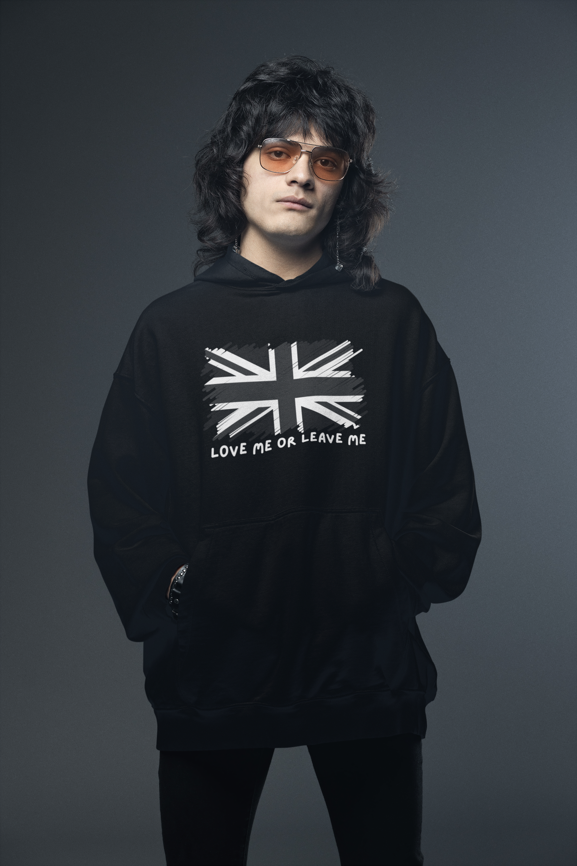 Unisex College Hoodie with British Flag Design, Casual Wear, Gifts for Students, College Life Essentials, Hooded Sweatshirt, [...]