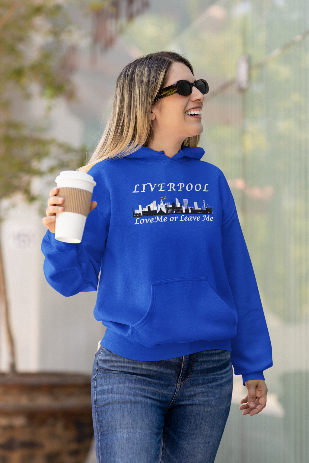 Liverpool Skyline College Hoodie - Love Me or Leave Me, Comfortable Unisex Sweatshirt, Perfect Gift for Students, Casual Wear
