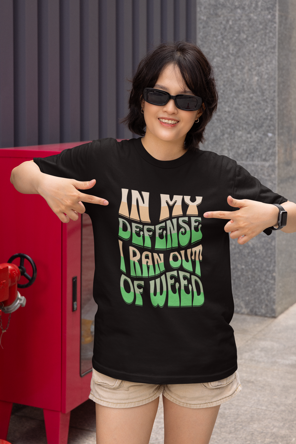 Funny Weed Defense Tee