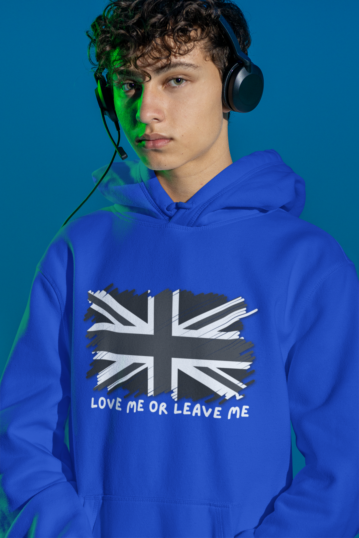 Unisex College Hoodie with British Flag Design, Casual Wear, Gifts for Students, College Life Essentials, Hooded Sweatshirt, [...]