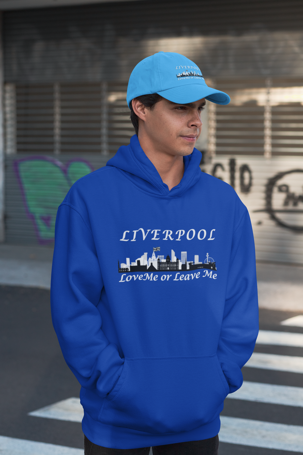 Liverpool Skyline College Hoodie - Love Me or Leave Me, Comfortable Unisex Sweatshirt, Perfect Gift for Students, Casual Wear