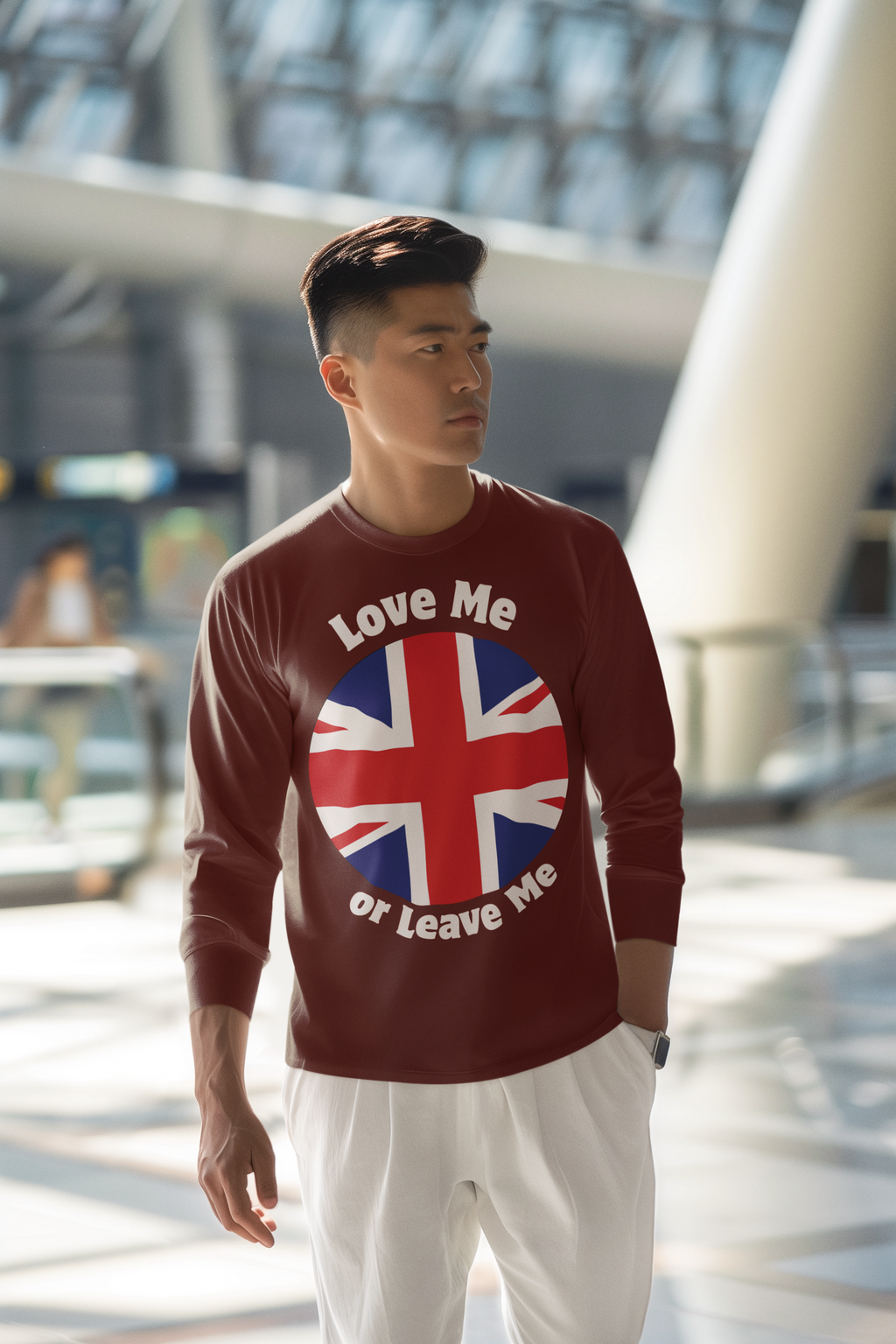 British Flag V-Neck Tee, Unisex T-Shirt, Heritage Apparel,, Summer Gear, Casual Wear