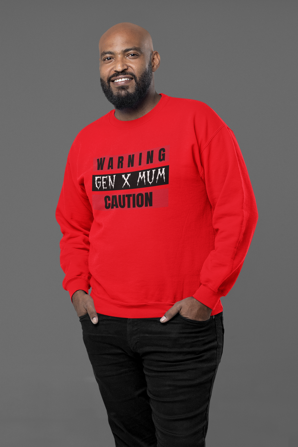 Warning Gen X Dad Crewneck Sweatshirt - Casual Wear, Gift for Dad, Funny Sweatshirt, Cozy Apparel, Unique Gift Idea