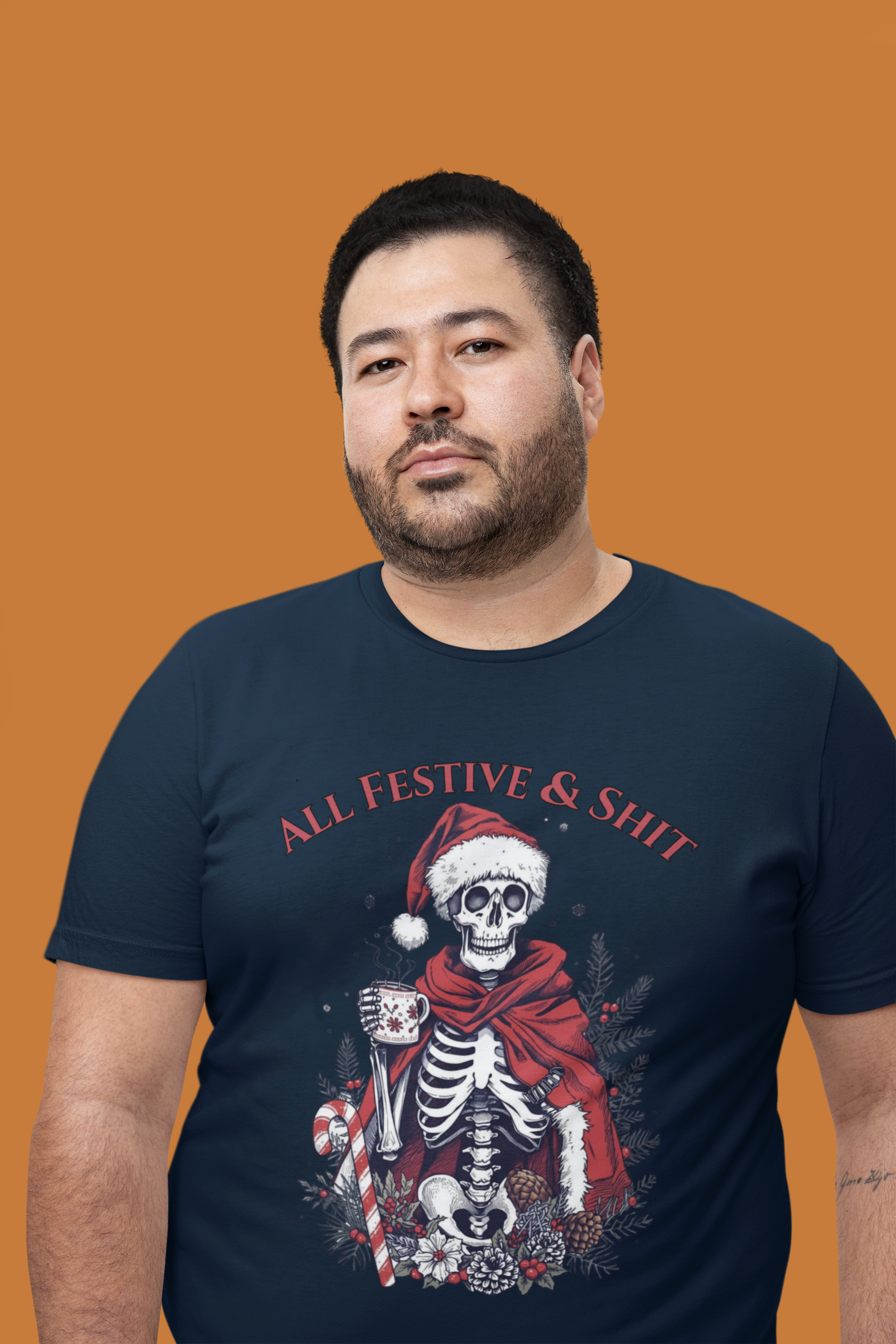 All Festive & Shit Skeleton Christmas Tee