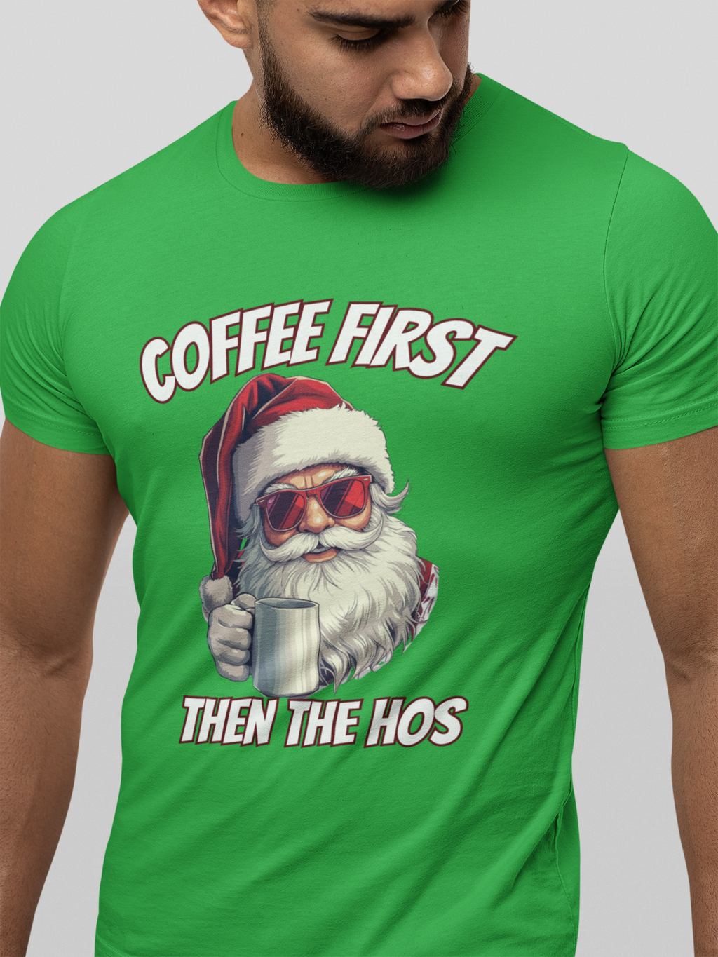 Festive Santa Coffee Tee