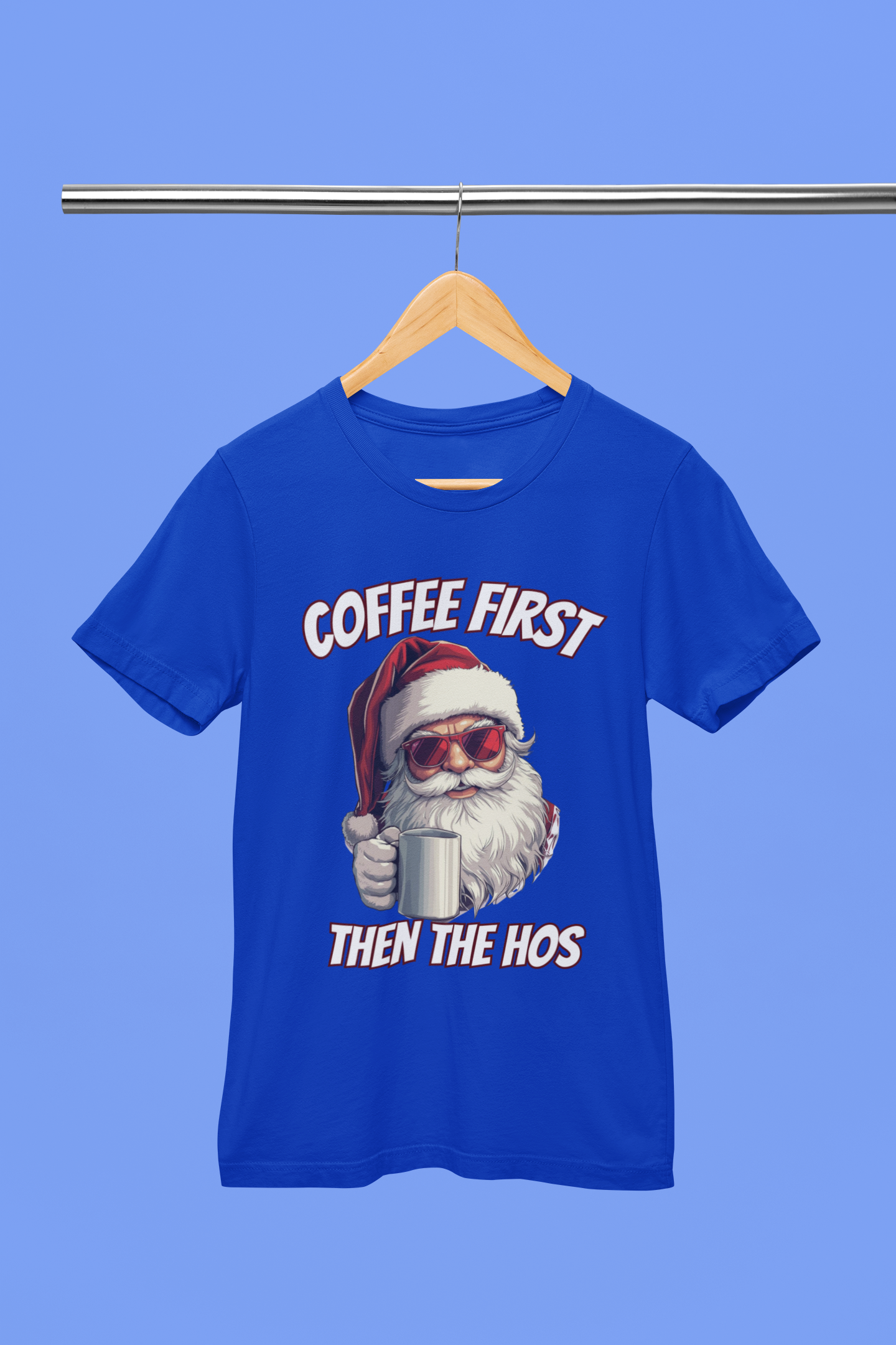 Festive Santa Coffee Tee