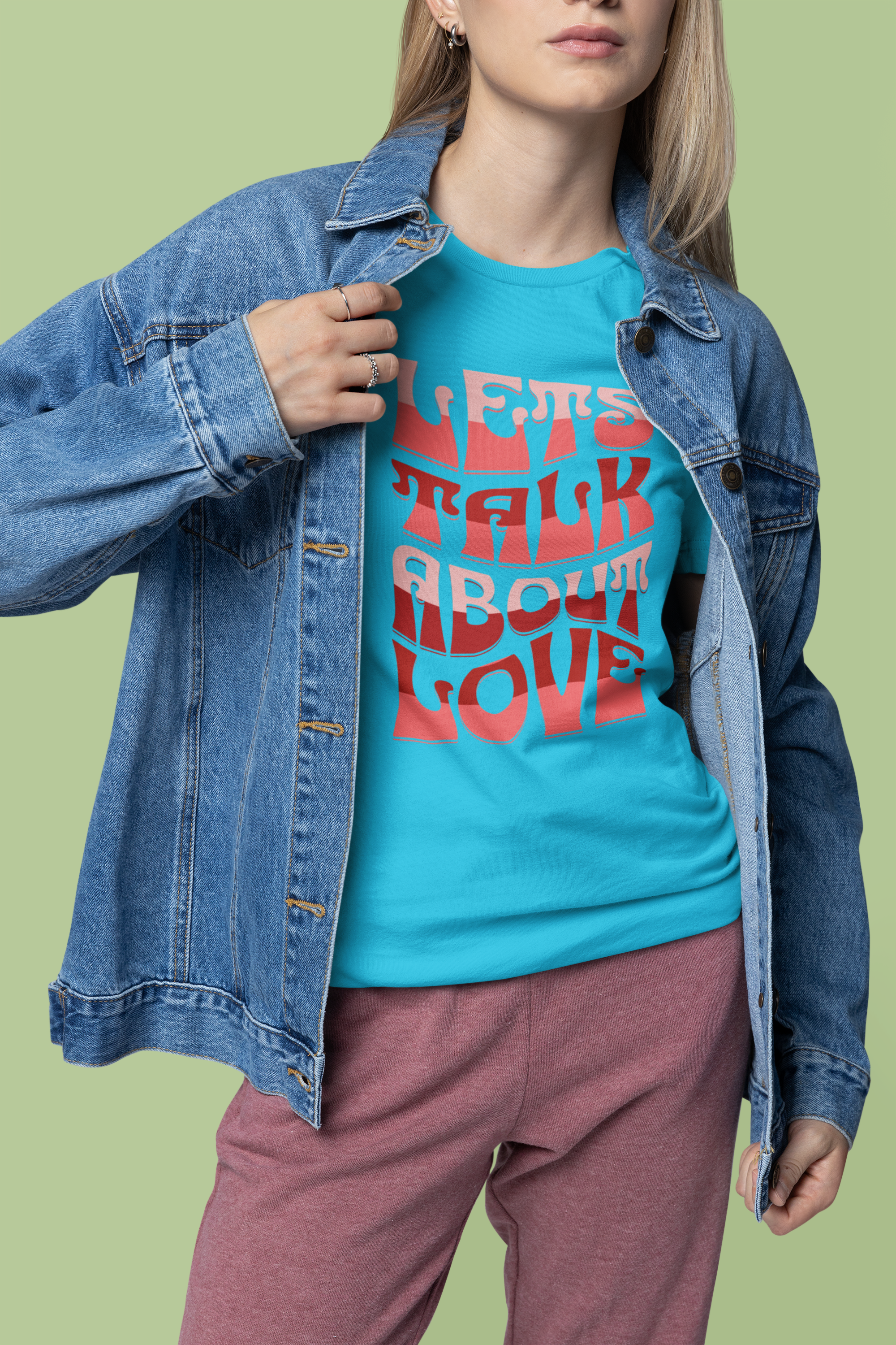 Unisex Love Message Tee - Let's Talk About Love