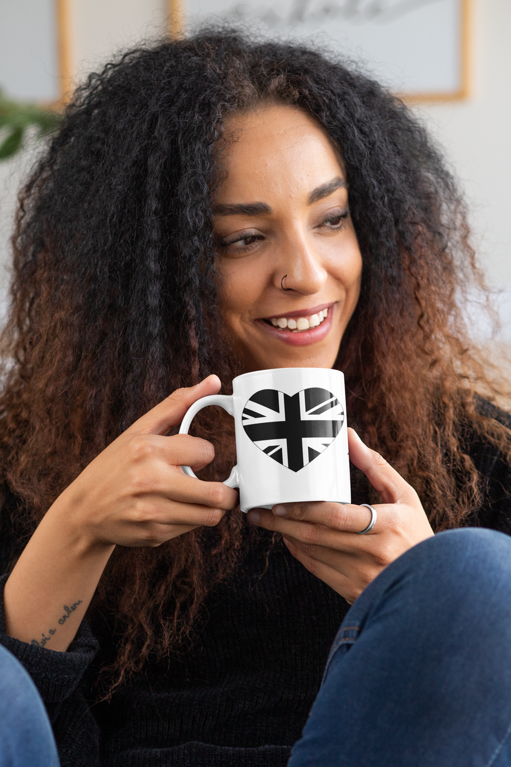 Love it or Leave it Mug, 11oz White Coffee Cup, British Flag Gift, Tea Lovers Present, Home Decor, Kitchenware