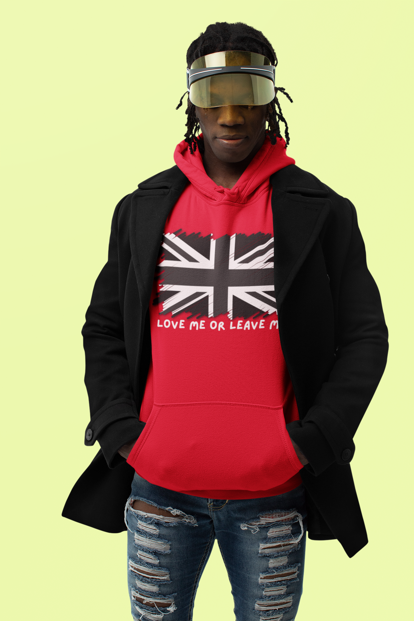 Unisex College Hoodie with British Flag Design, Casual Wear, Gifts for Students, College Life Essentials, Hooded Sweatshirt, [...]