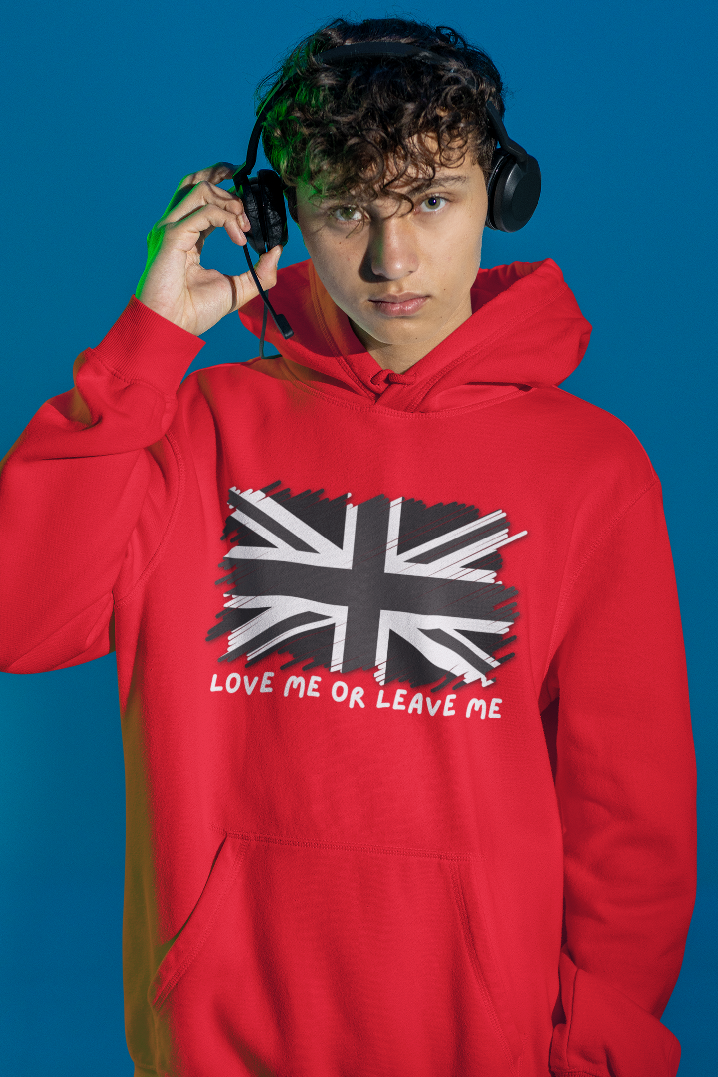 Unisex College Hoodie with British Flag Design, Casual Wear, Gifts for Students, College Life Essentials, Hooded Sweatshirt, [...]