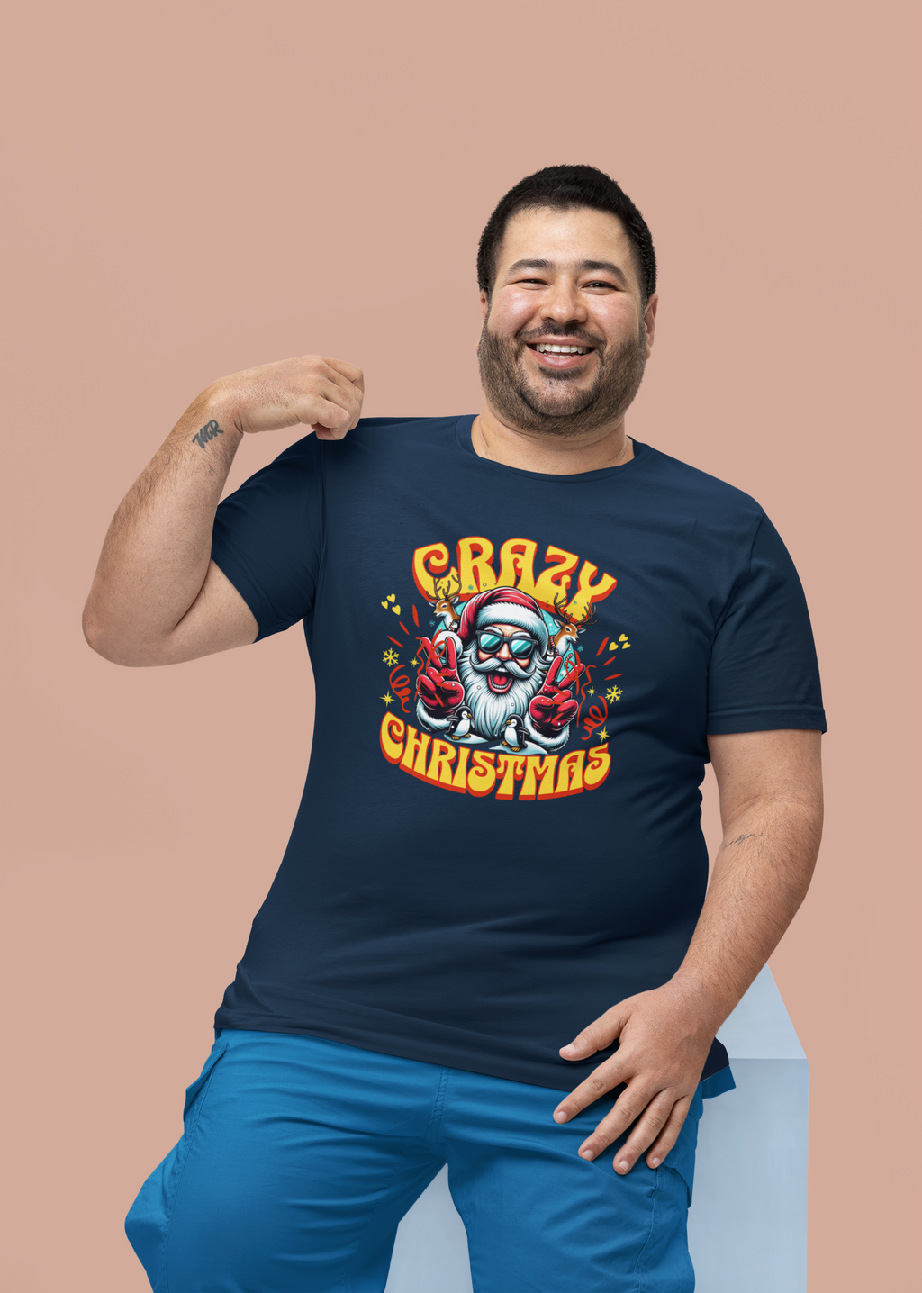 Crazy Christmas Unisex Tee