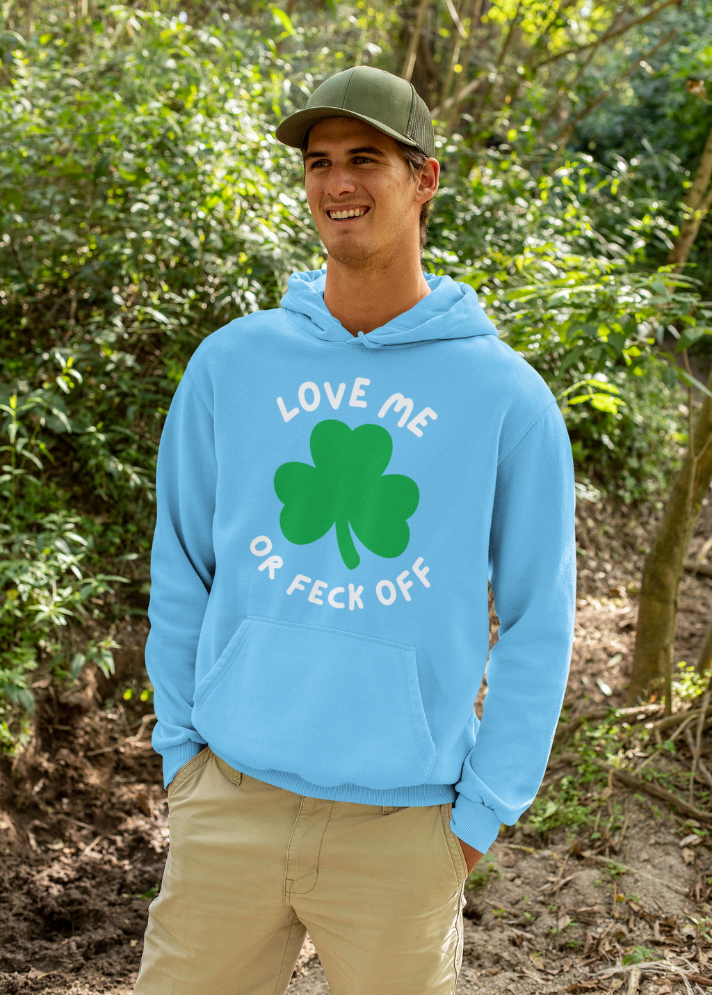 Unisex College Hoodie with Funny St. Patrick's Day Design, Cute Gift for Students, Party Wear, College Apparel, Yellow Sweatshirt