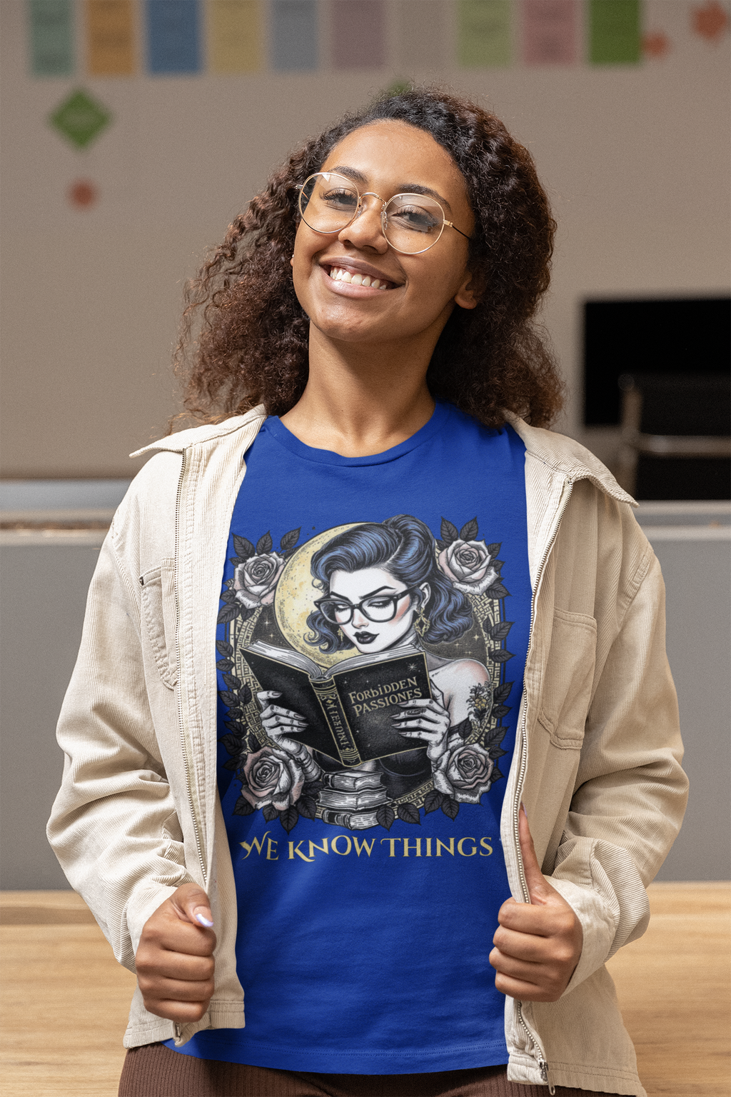 Book Lover's Unisex Tee - 'We Know Things' Graphic Shirt