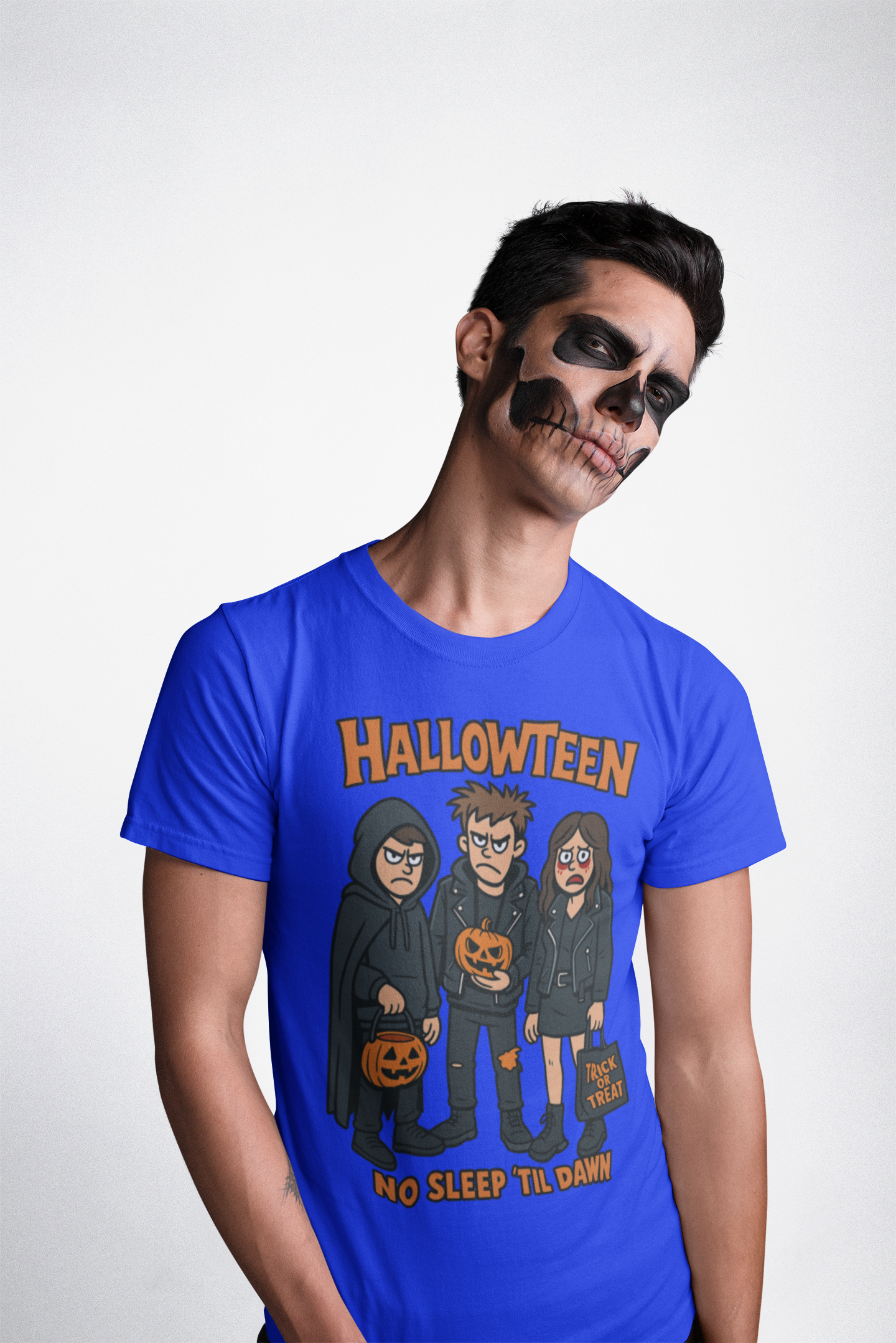 Halloween Themed Unisex Heavy Cotton Tee - Spooky Graphic Shirt, Trick or Treat, Party Wear, Gift for Halloween Lovers